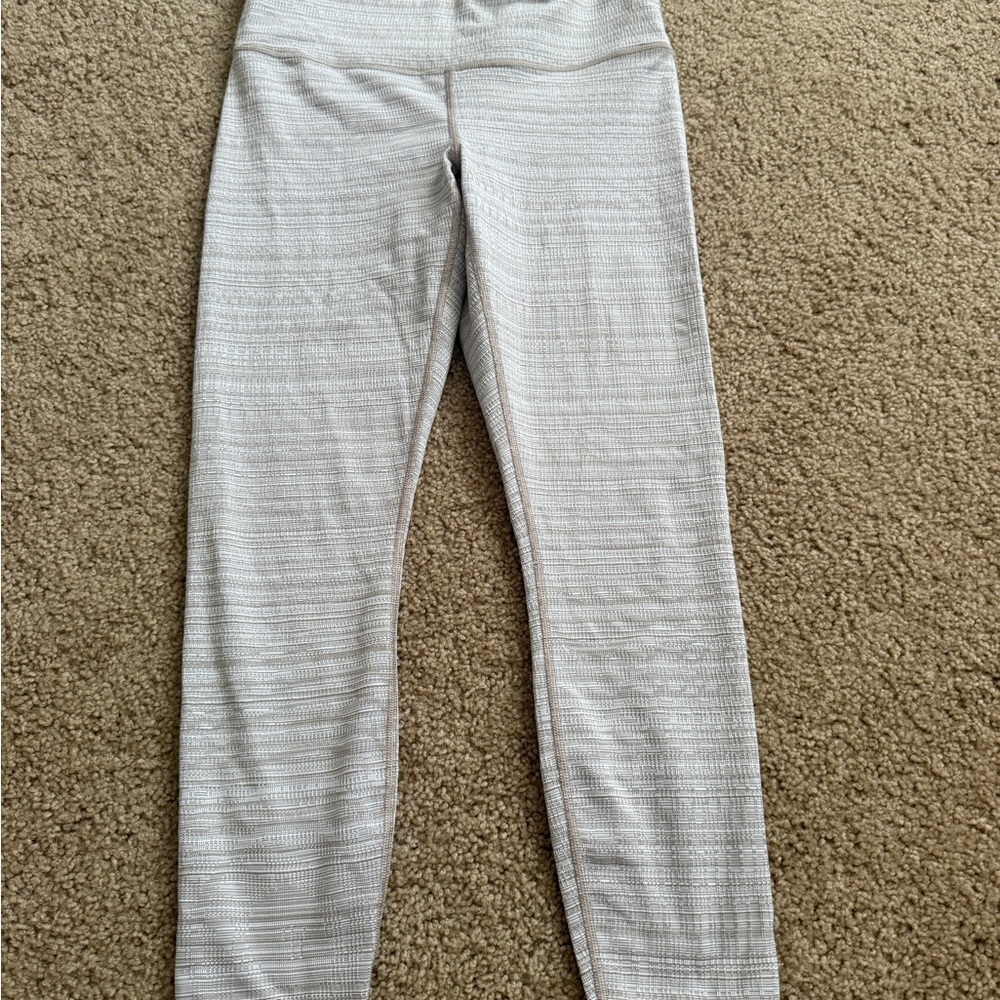 Athleta Beige Patterned Leggings